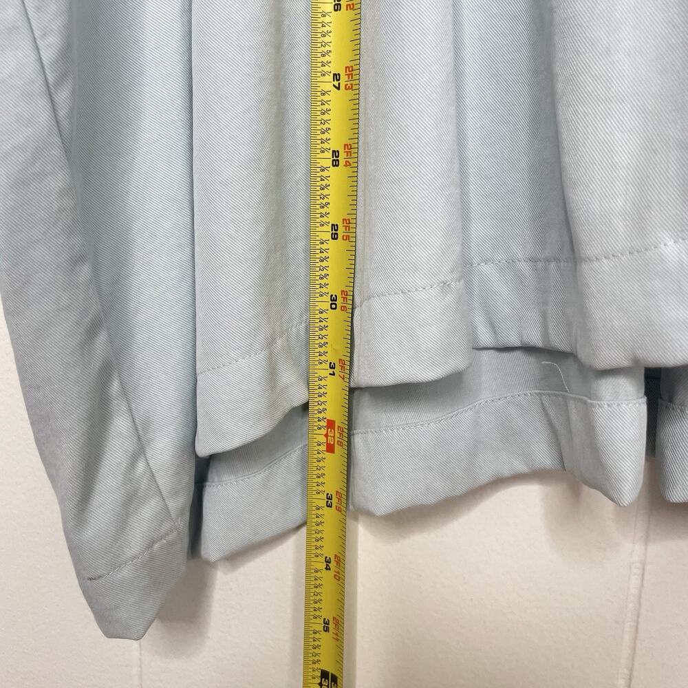 Making‎ It Big Womens Blouse Button 3X Blue Minimalist Easy Fit Pin Tuck Flowy - Picture 11 of 11